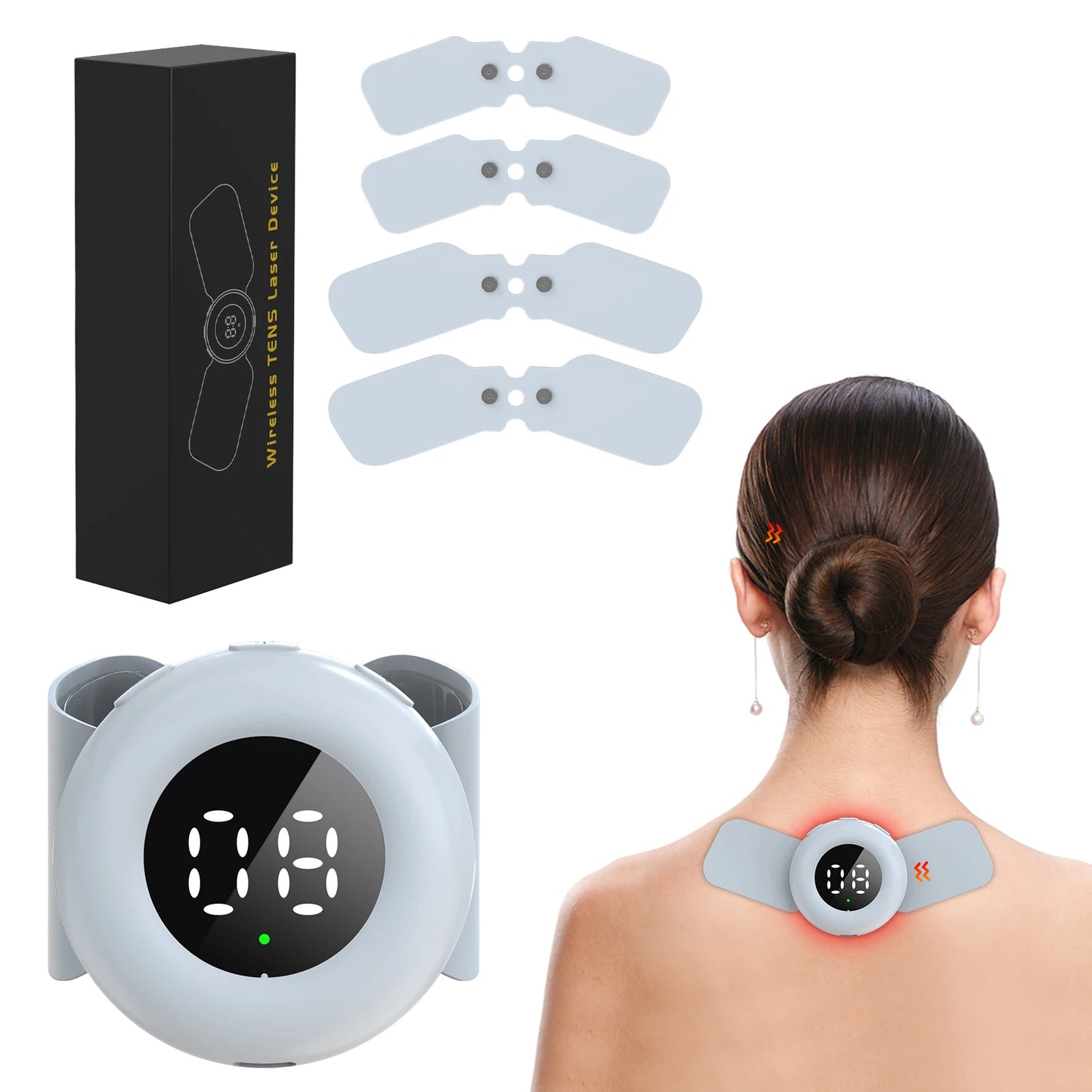KTSDropshipping Tens Muscle Stimulator With Near Infrared EMS Therapy