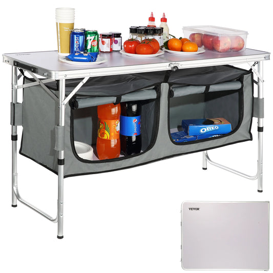 VEVOR Camping Kitchen Table Outdoor Folding With Quick Setup