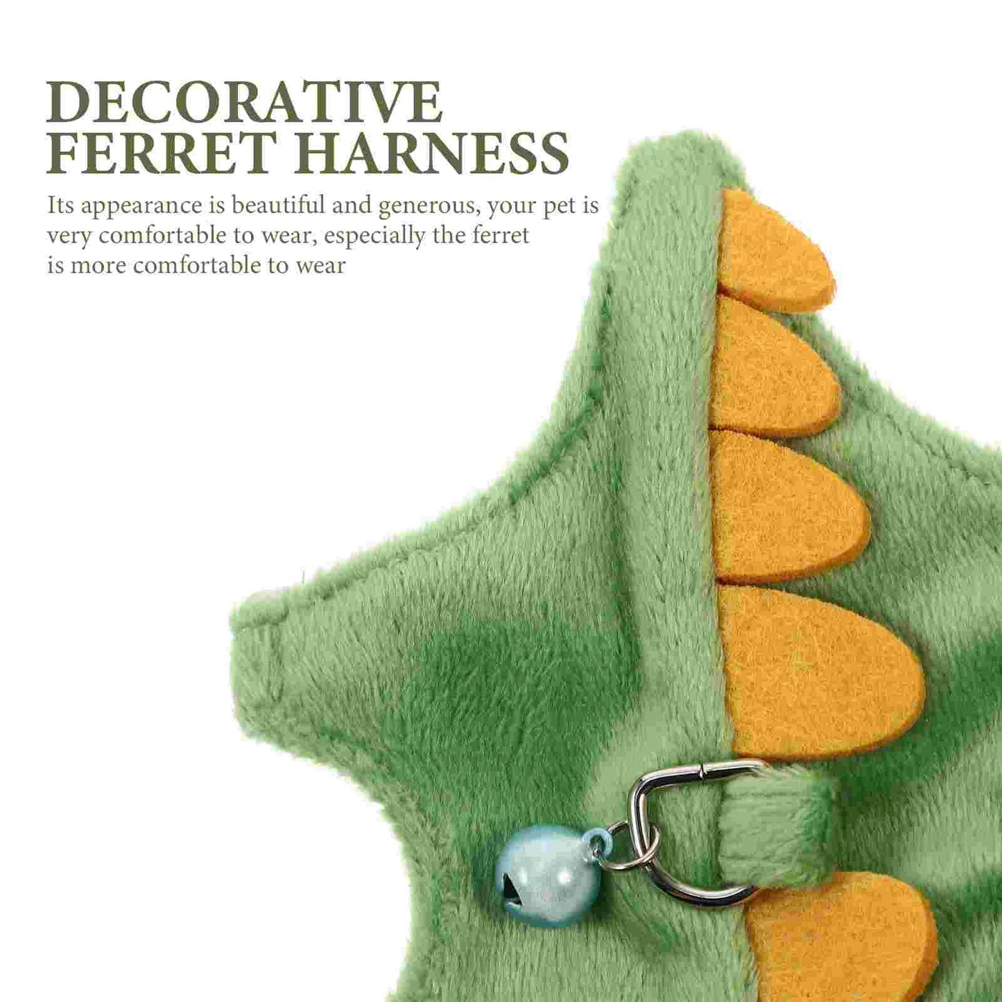 Cartoon Dragon Small Pet Harness With Leash For Ferret