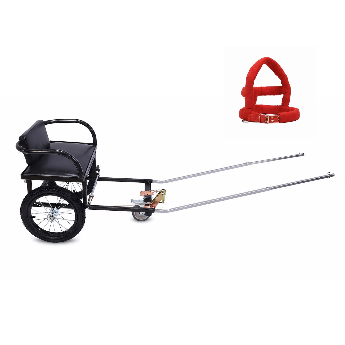Dog Trailer for Owners To Take Pets To Shopping Dog Walking Car Pet Stroller W/ Seat 40-60KG Double Brake