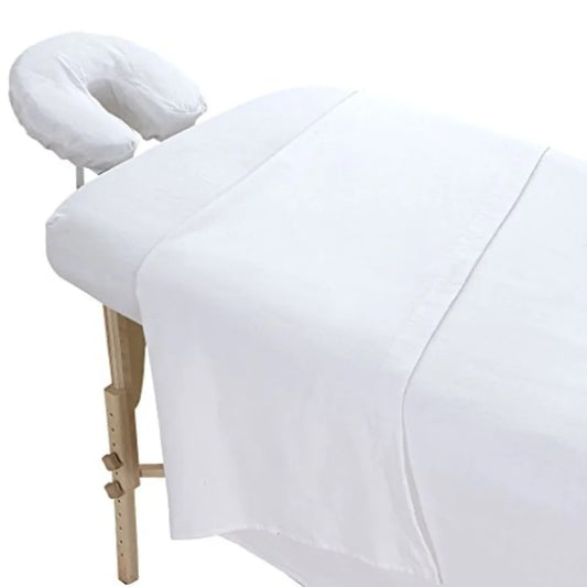 Extra Thick 3 Pcs Massage Table Sheets Set - 100% Cotton Flannel - Includes Massage Table Cover Massage Fitted Sheet and Massag