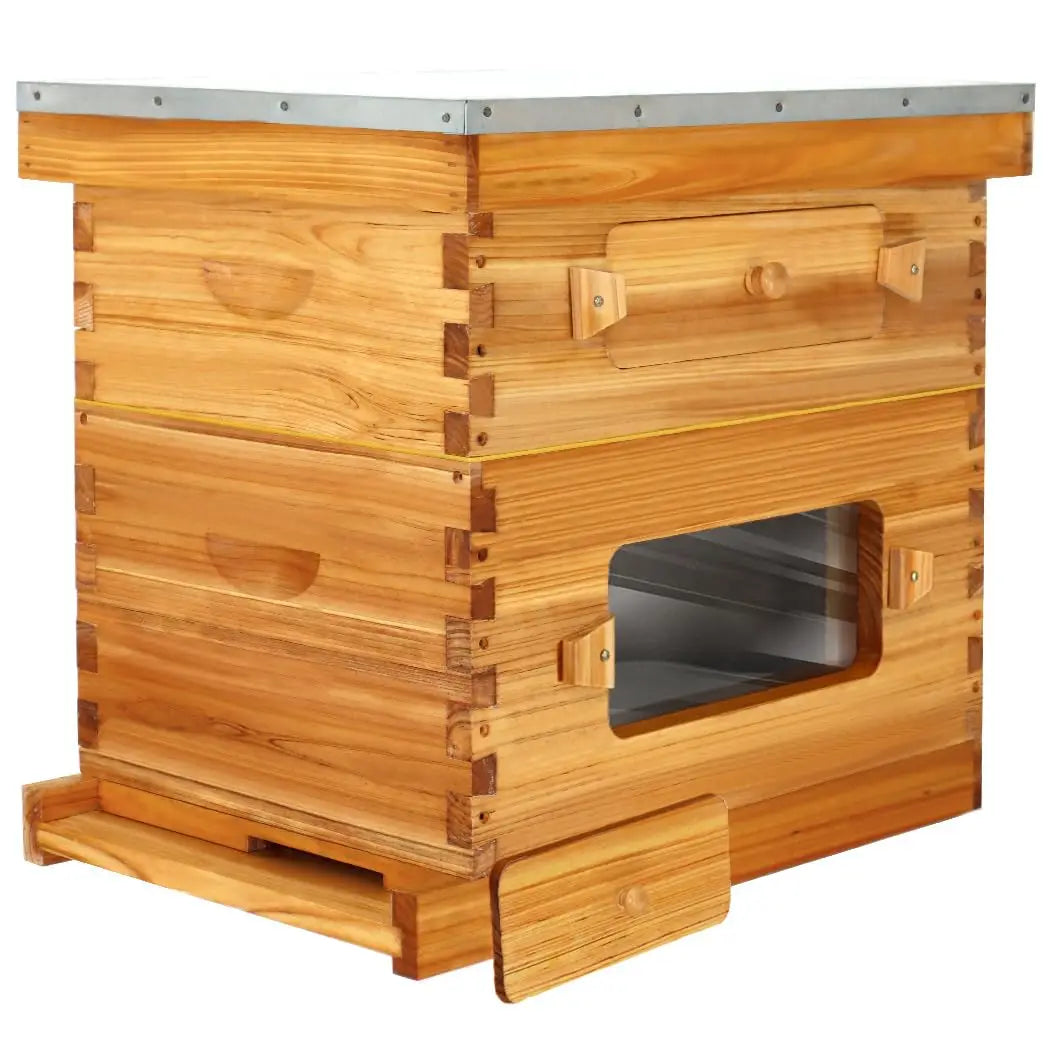 8 Frame Langstroth Beehive Starter Kit With Waxed Foundations