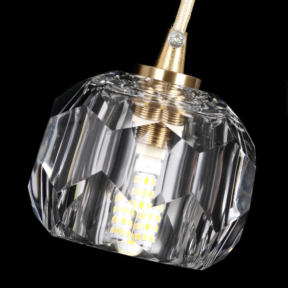 VETRULUS Crystal Pendant Ceiling Light Chandelier