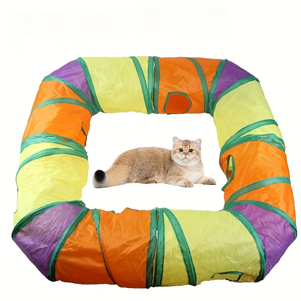 Cat Tunnels 4 Pack For Indoor Cats