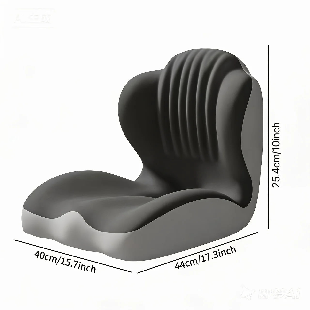 Hip & Lumbar Integrated Support Pillow, Breathable Memory Foam Cushion For Office & Car Long Sitting