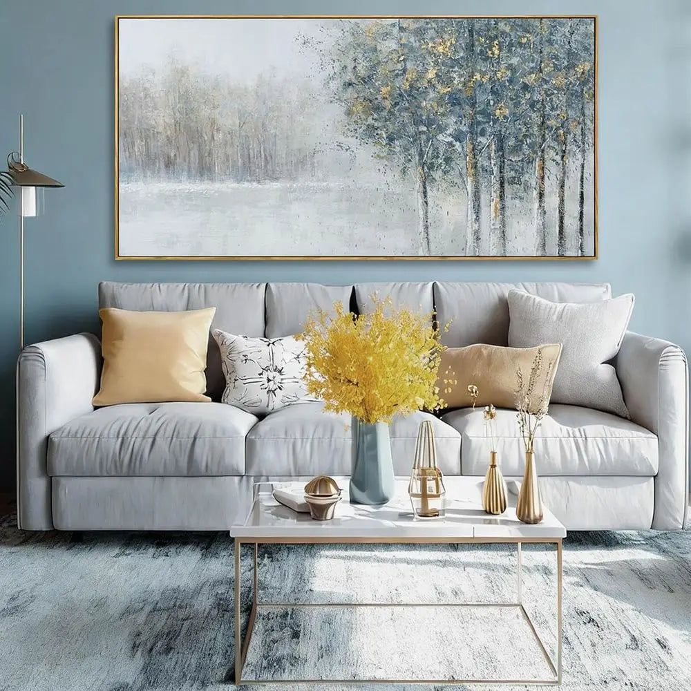 TIFICY Tree Of Life Wall Art Forest Canvas For Home