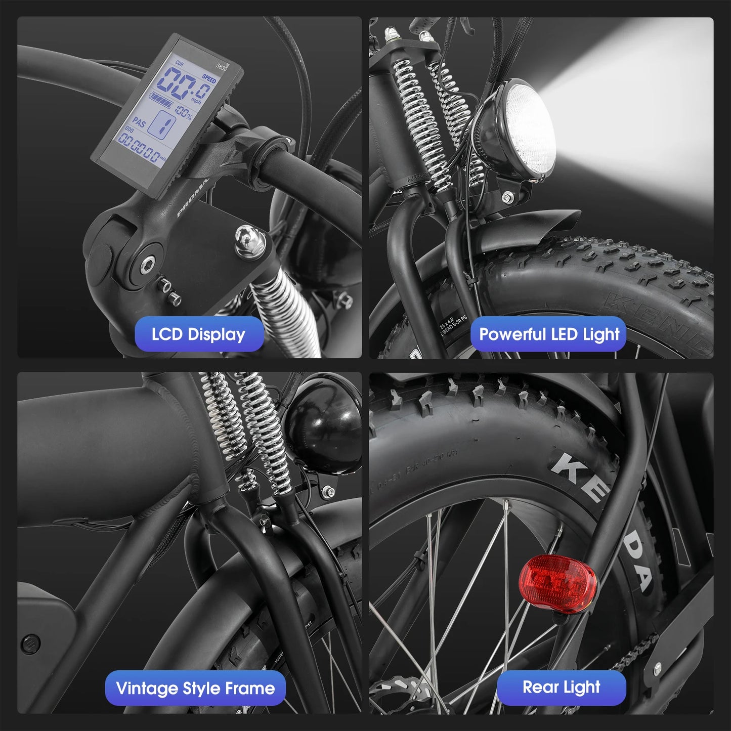 Xtion Electric Mountain Bike Fat Tire All Terrain EBike