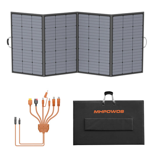 MHPOWOS 400W Portable Solar Panel Foldable Charger