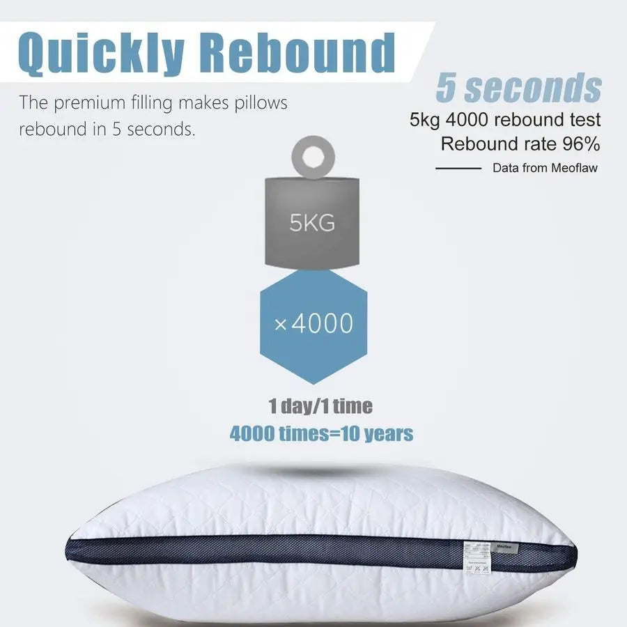Pillows For Sleeping Two Pack Luxury Hotel Pillows