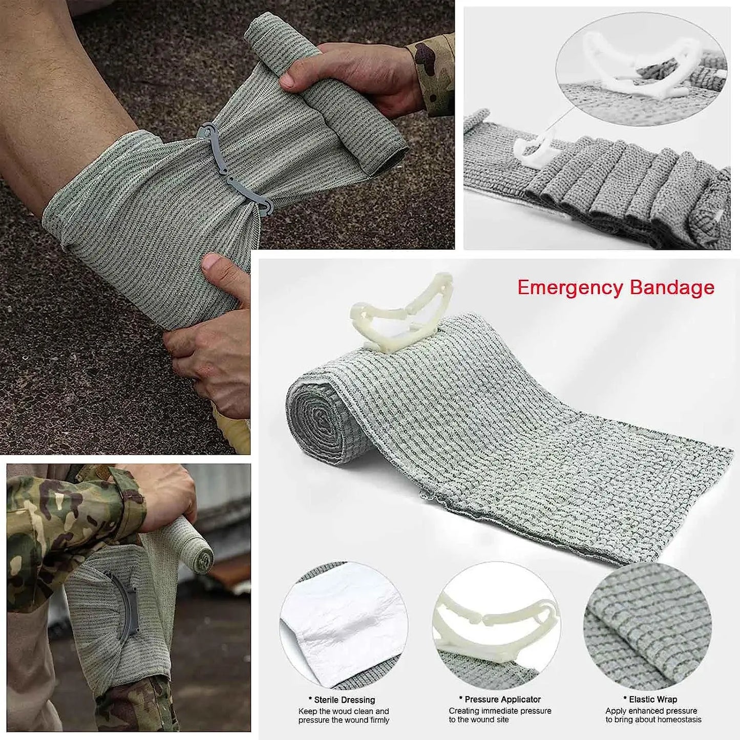 74 Piece Ifak Trauma Kit Upgrade Tactical First Aid Supplies with Molle Pouch Rip Away for Survival Camping