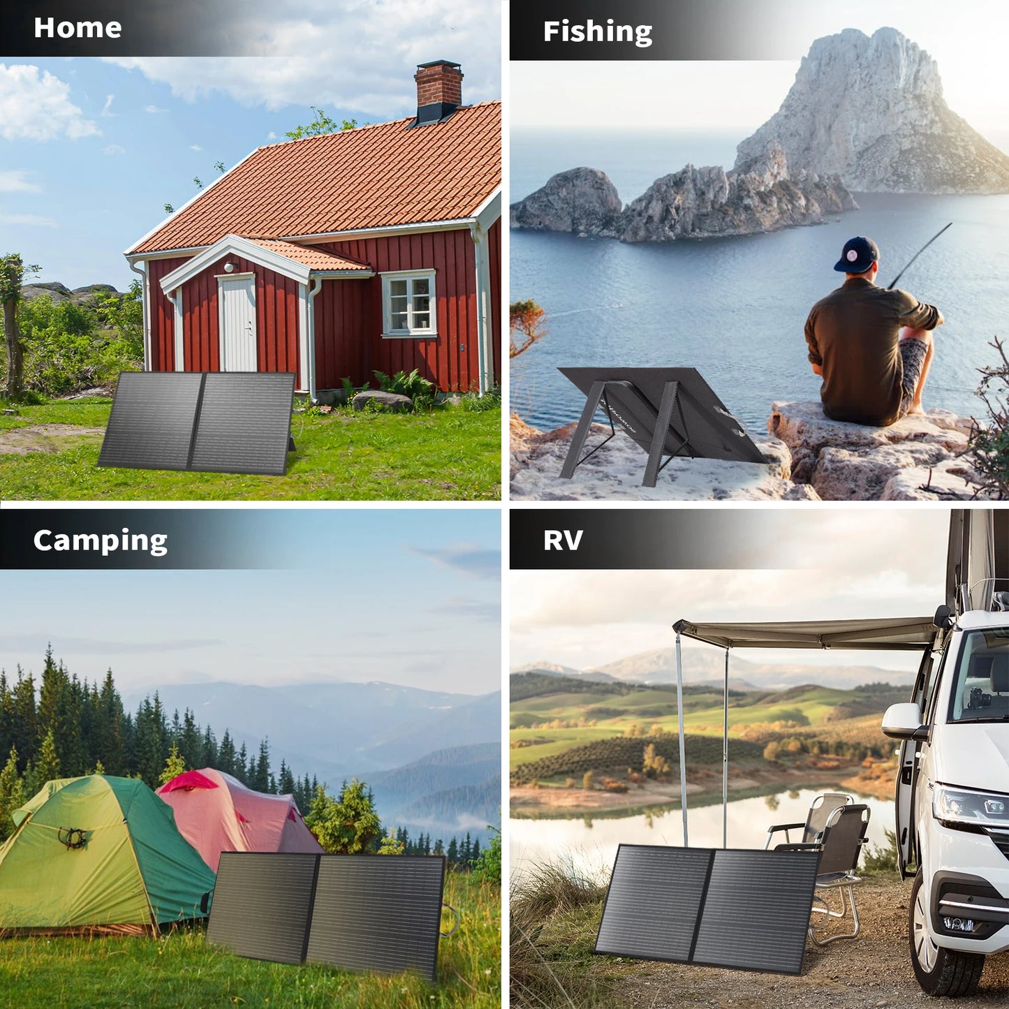 MHPOWOS Portable Solar Panel 110W Foldable Charger