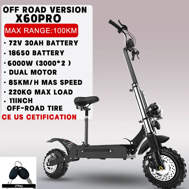 Jueshuai Outdoor Dual Motor Electric Scooter For Adults