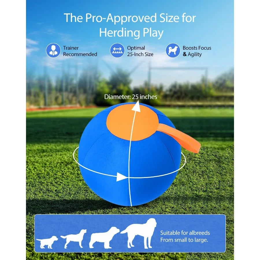 Giant Herding Ball for Dogs Inflatable Heavy Duty Ox Cover