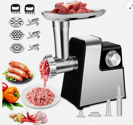 Stainless Steel Meat Grinder And Kitchen Machine Slicer Sausage Filler