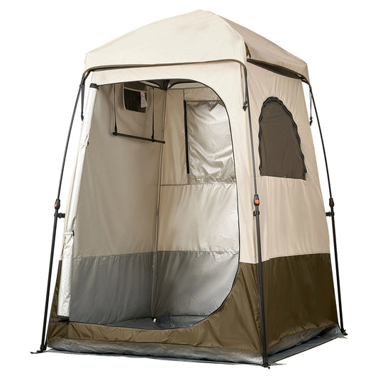 SucceBuy Camping Shower Tent 1 Room Foldable Privacy Changing Room Crossbar