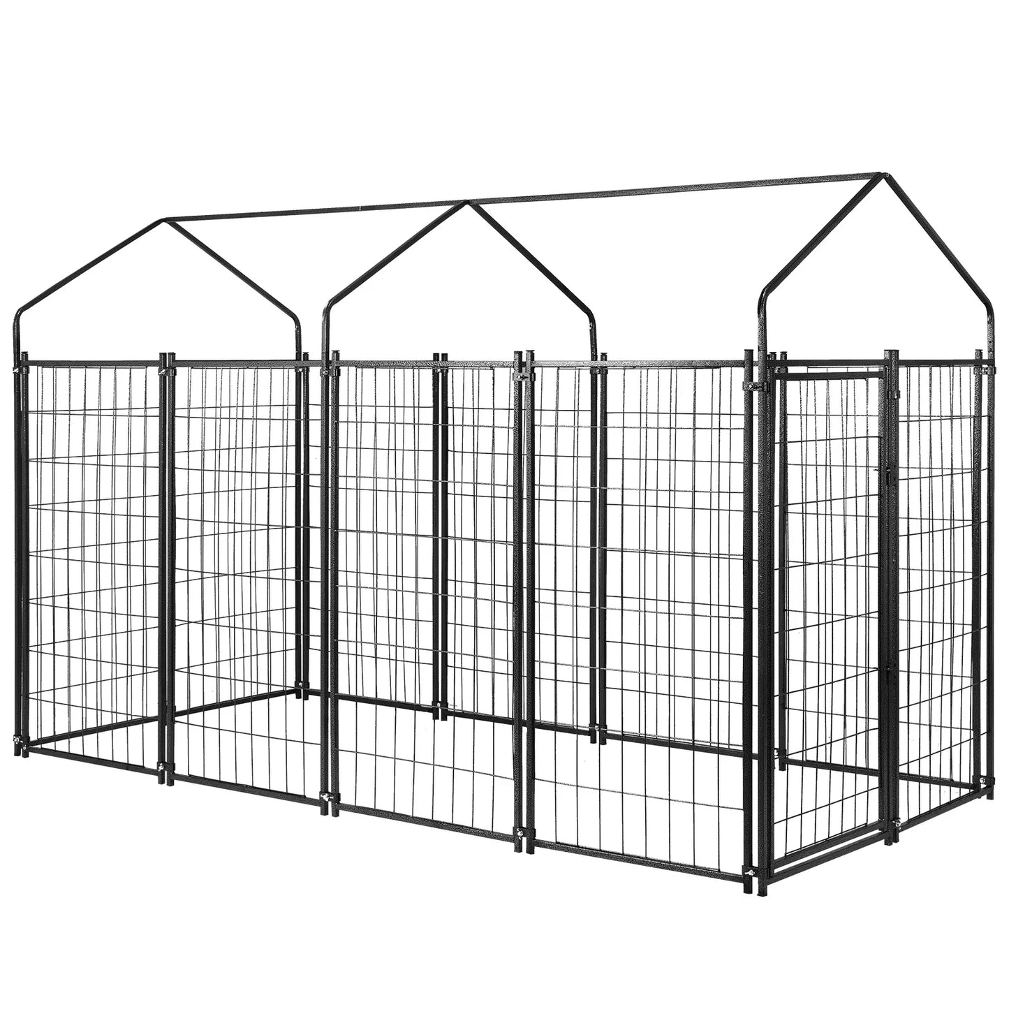 Shunmaii Outdoor Secure Wire Crate Kennel Heavy Duty Steel