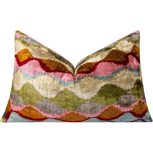 Luxurious Velvet Throw Pillow With Feather Fill