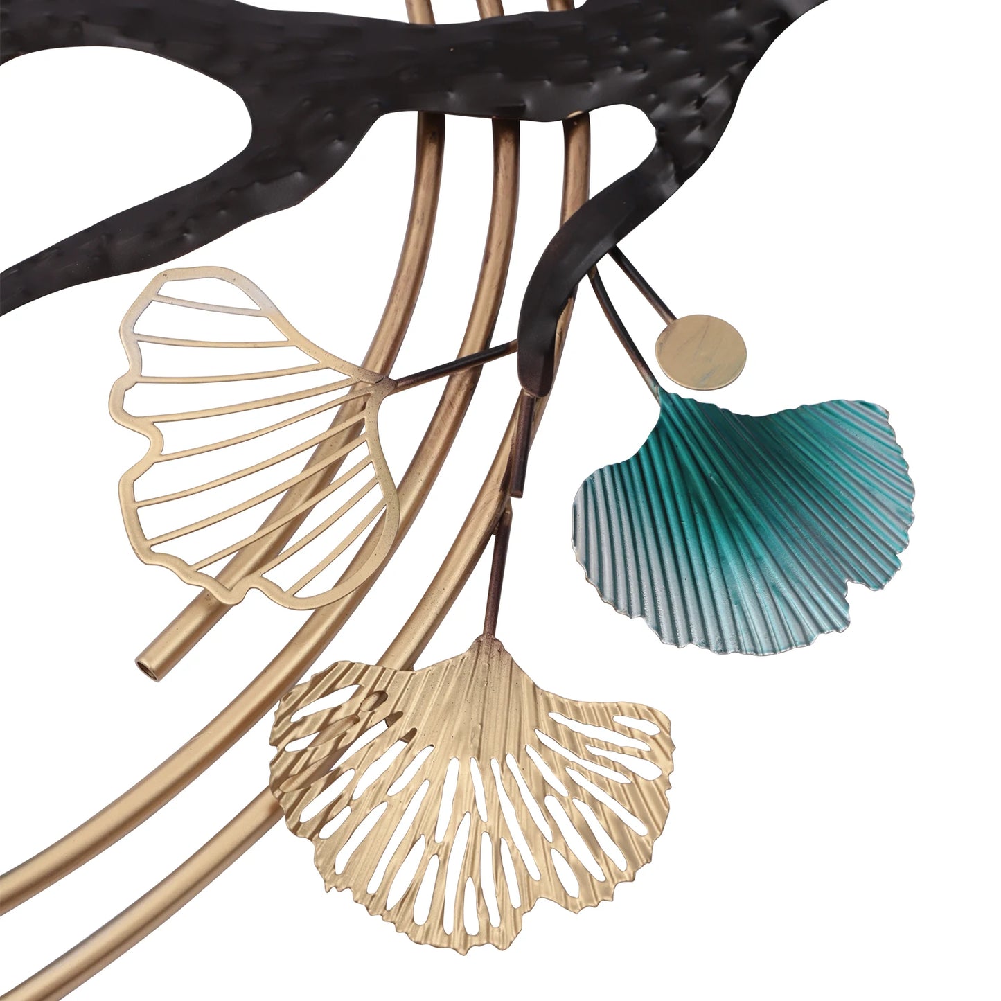 3D Ginkgo Tree Metal Wall Art Decor For Living Room