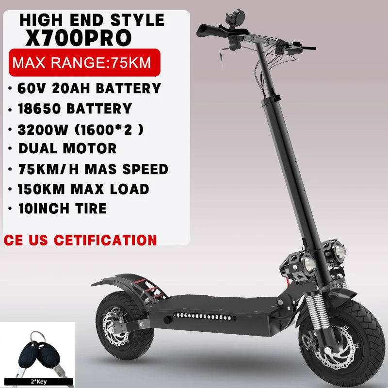 Jueshuai Outdoor Dual Motor Electric Scooter For Adults