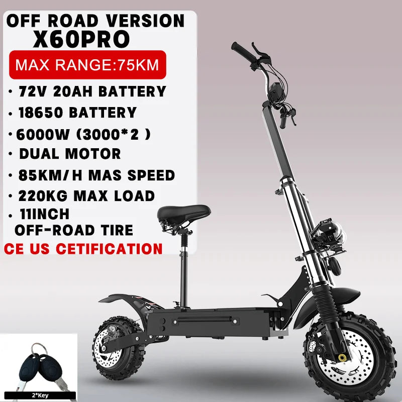 Jueshuai Outdoor Dual Motor Electric Scooter For Adults