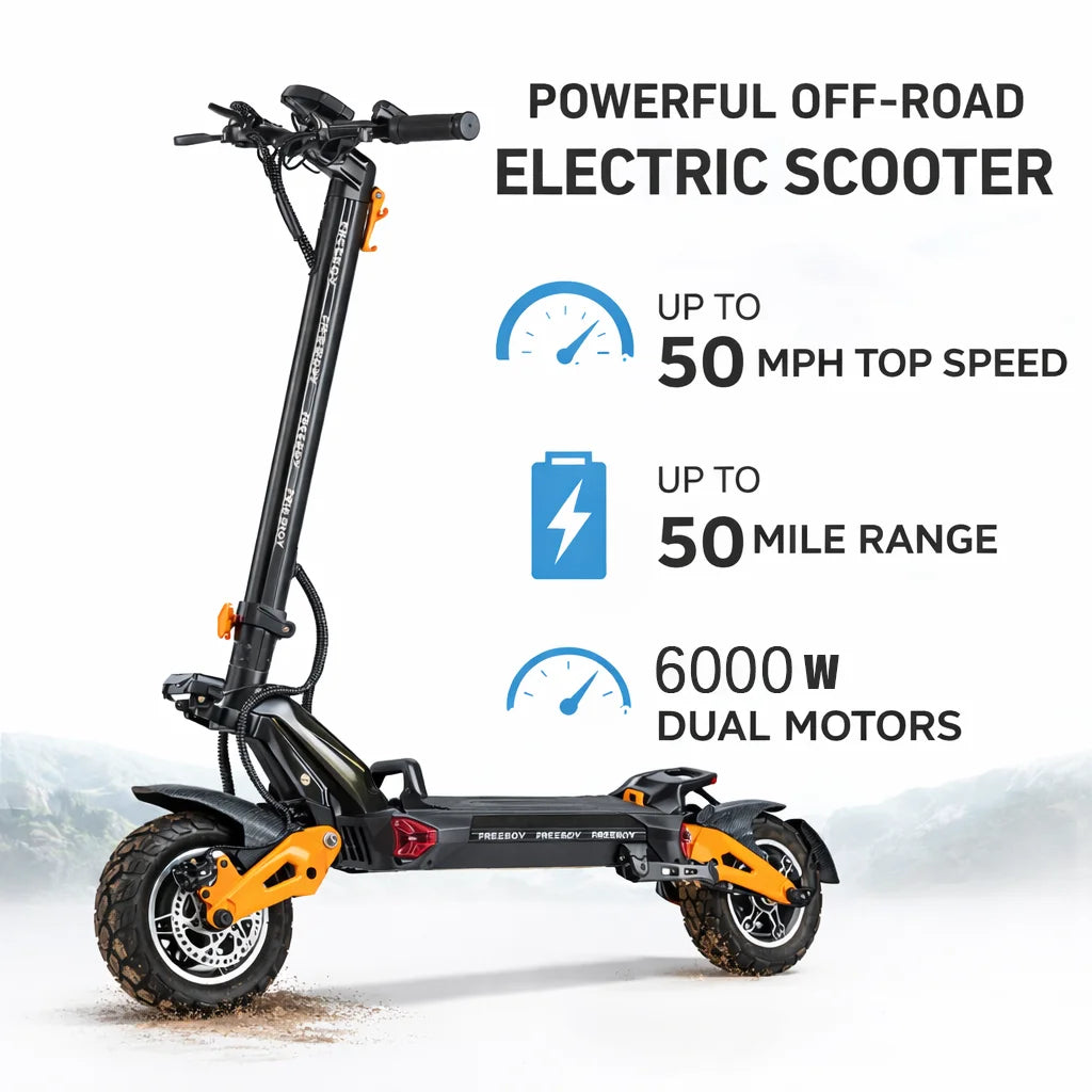 Freeboy H9 H6 Dual Motor Electric Scooter For Adults