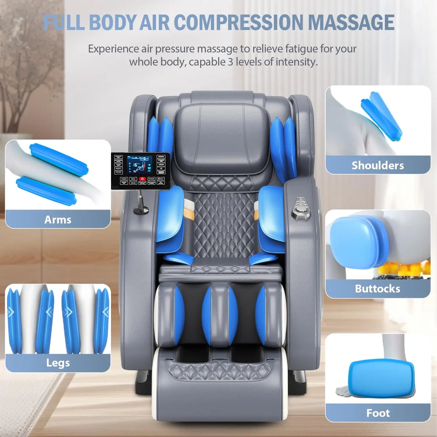 Full Body Massage Chair With Zero Gravity Recline And Heating