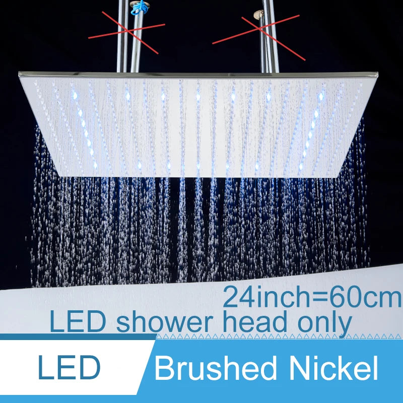Shinesia LED Ceiling Mounted Shower System Rainfall