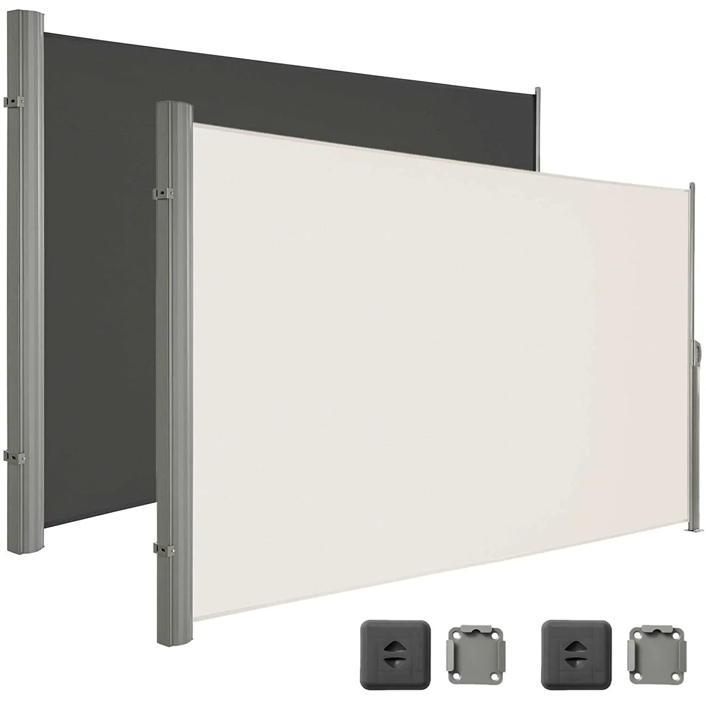 Retractable Side Awning for Outdoor Patio Privacy Screen and Shade