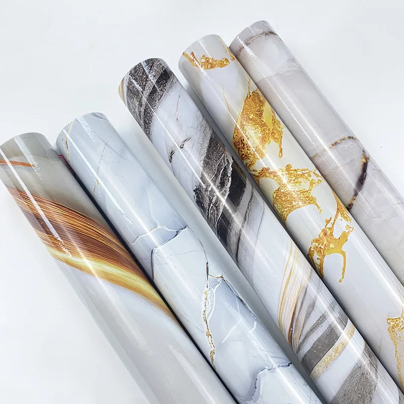 Imitation Marble Self-Adhesive Wallpaper For Living Room