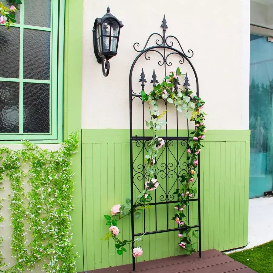 Trellis 70H x 21.7W for Climbing Plants Heavy Duty Garden Trellises Metal Iron Wire Vine Flower Trellis for Rustproof Outdoor C