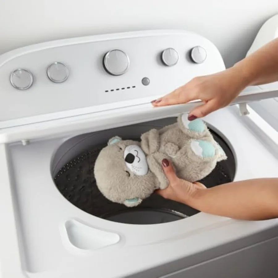Fisher-Price Baby Toy Soothe 'n Snuggle Otter Portable Plush Sound Machine with Music Lights Breathing Motion for Newborns 0+ M