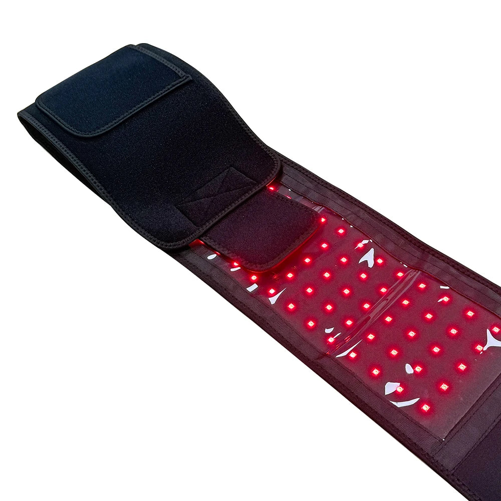 Red Light Blet Infrared Light Wrap for Body Pain Relief for Waist Back Stomach Muscle Repair, Decrease Inflammation, Speed Heal