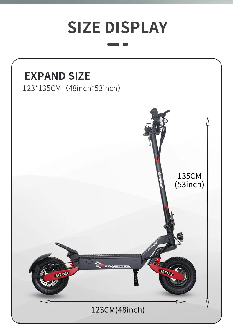 Arwibon GT06 1200W Foldable Electric Scooter Max Speed 25MPH