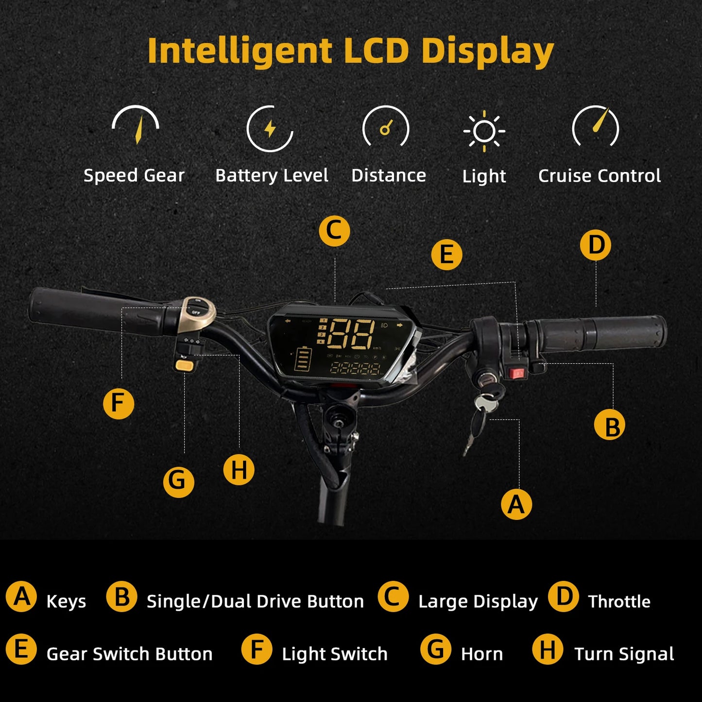 Jueshuai Outdoor Dual Motor Electric Scooter For Adults