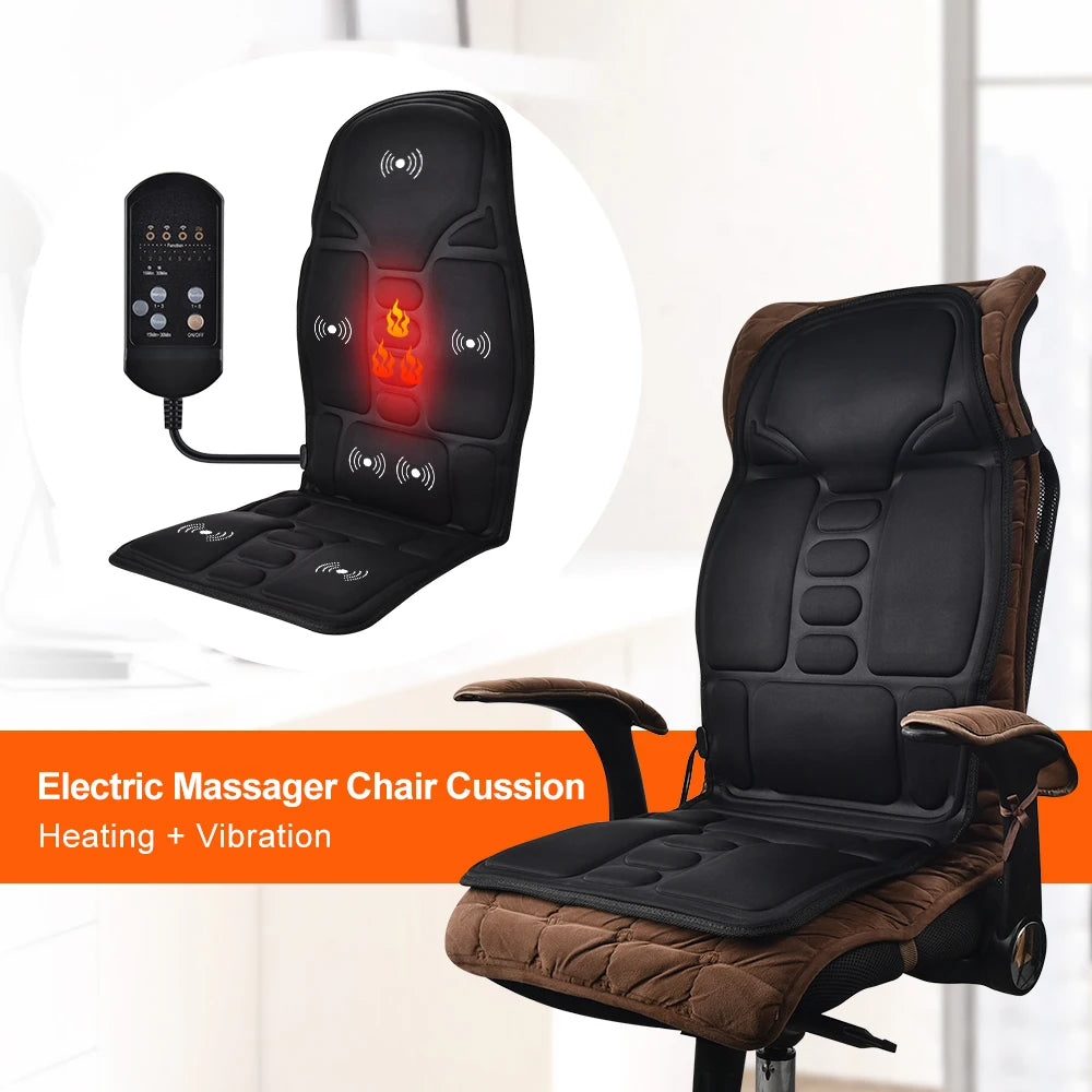 Hailicare Massage Chair Pad With Electric Heating And Vibration