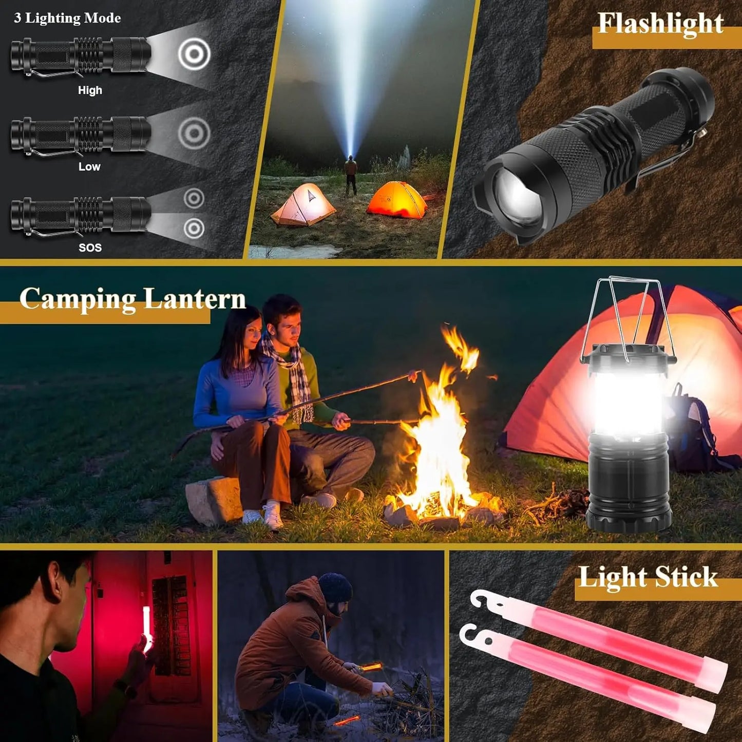 Emergency Survival Kit With First Aid Supplies