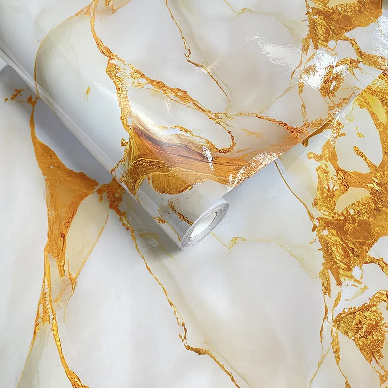 Imitation Marble Self-Adhesive Wallpaper For Living Room