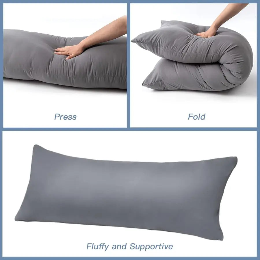 Luxury Full Body Pillow Insert With Fiber Cover For Sleeping