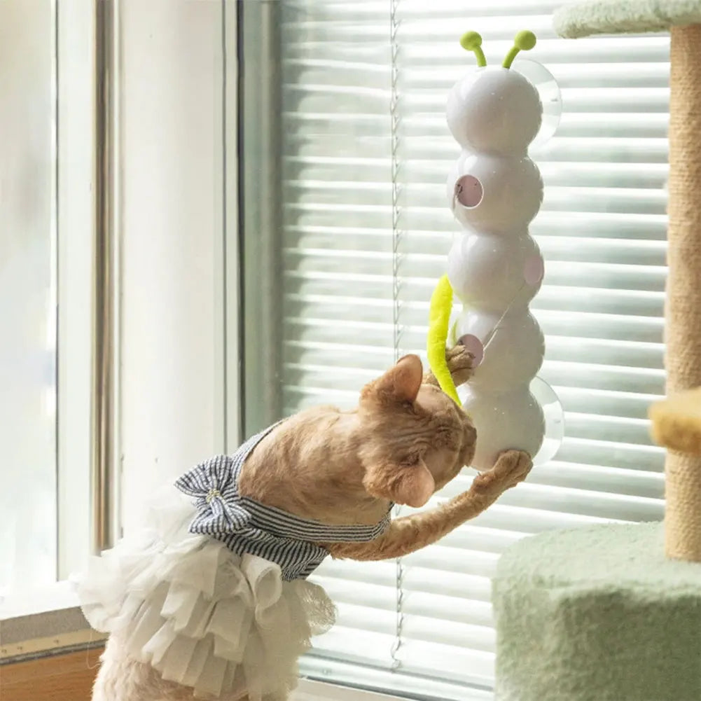 APWIKOGERCN Caterpillar Interactive Cat Toy With Tail