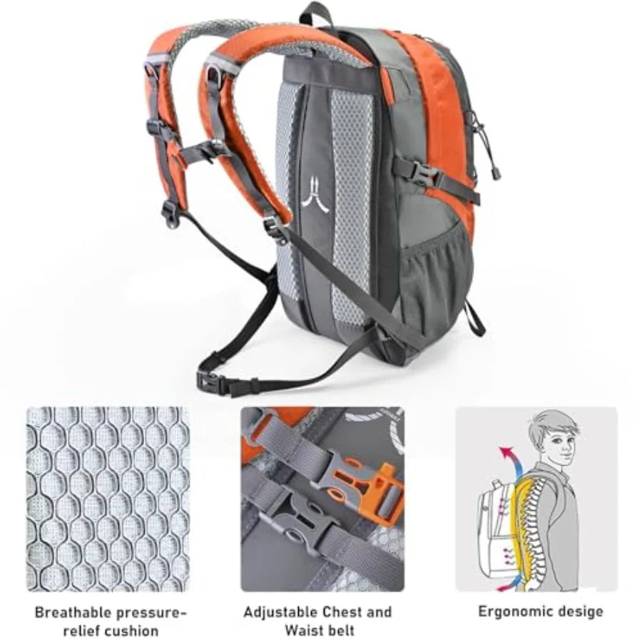 Hiking Backpack 20L Water Resistant Outdoor Day PackLightweight Travel Small Backpack for Men Women