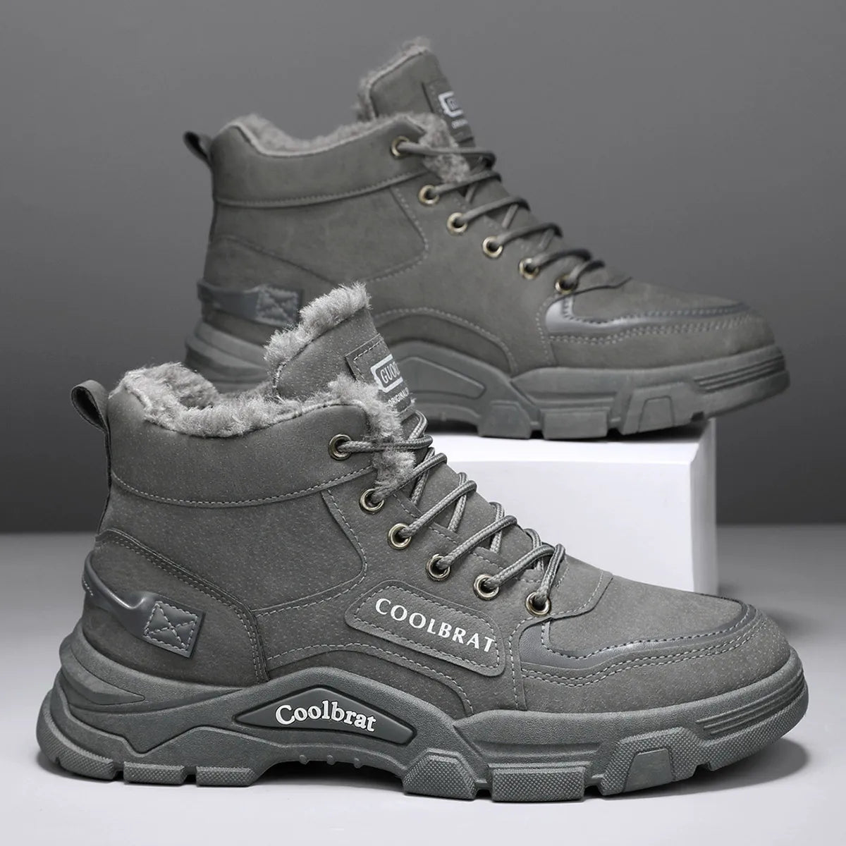 Men's Mid Calf Boots Basic Style Comfortable Cotton