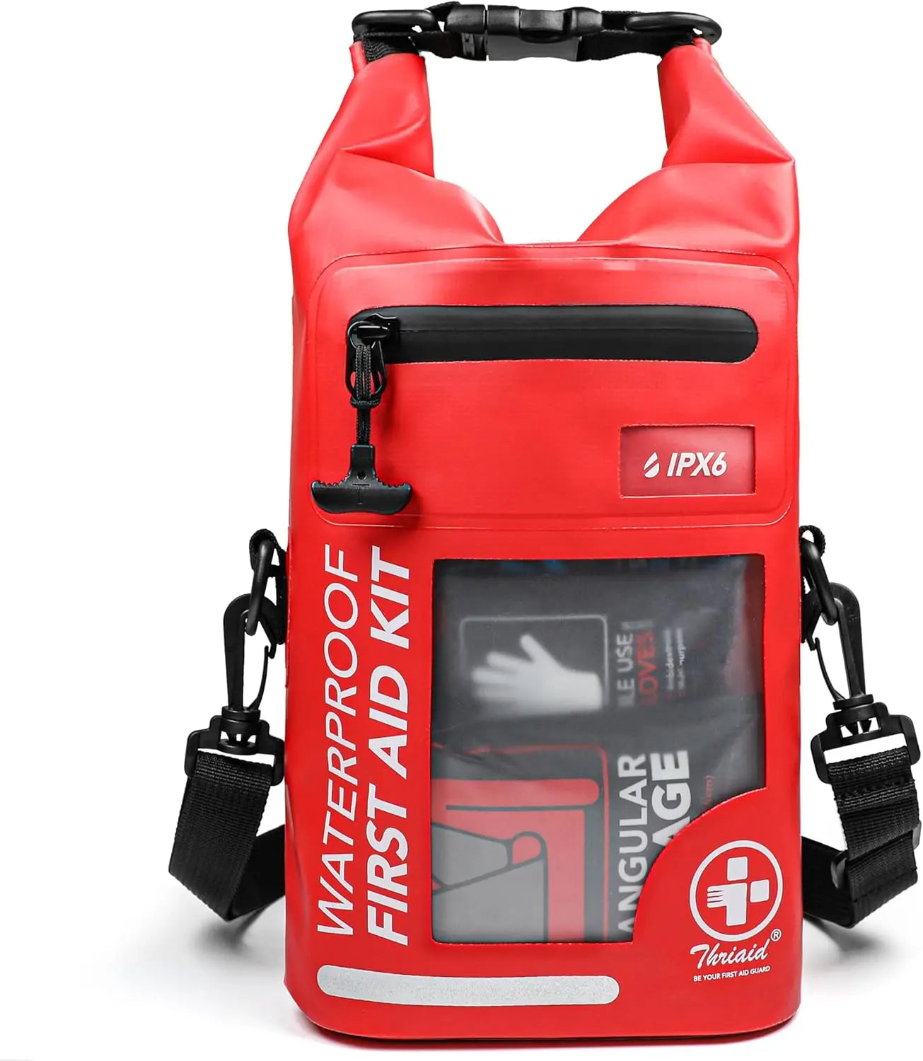250-Piece Waterproof First Aid Kit With Reflective Dry Bag Outdoors