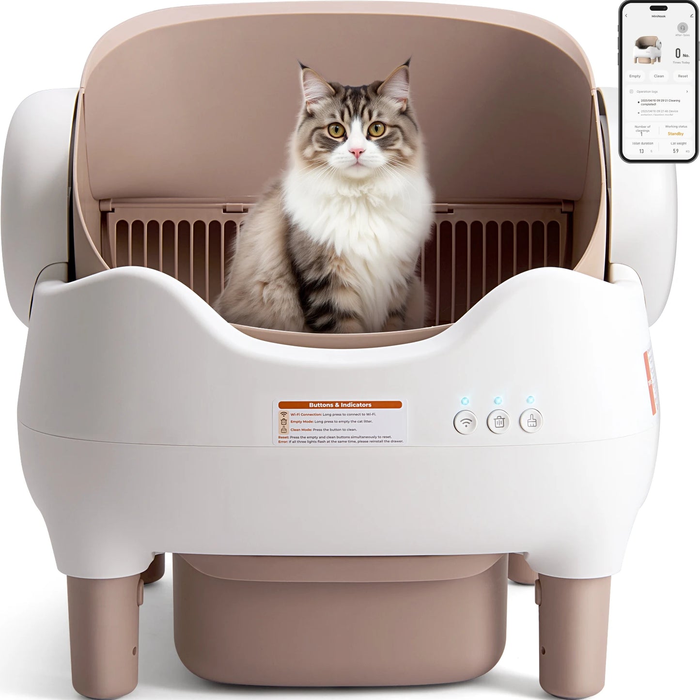 Lunapurr Automatic Self Cleaning Litter Box With App Control