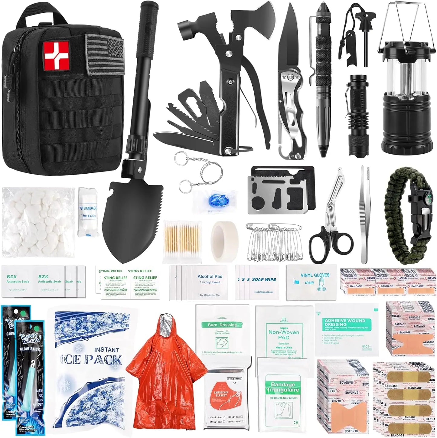 Emergency Survival Kit With First Aid Supplies