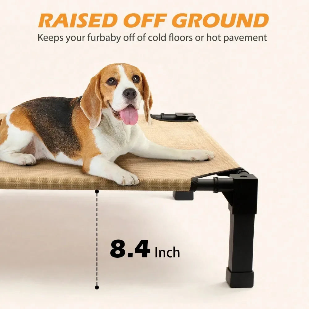 Dog Supplies Pet Furniture And Beds Dog Bed Elevated Dog Bed, Raised Dog Bed With Washable Breathable Mesh And Metal Frame, Port